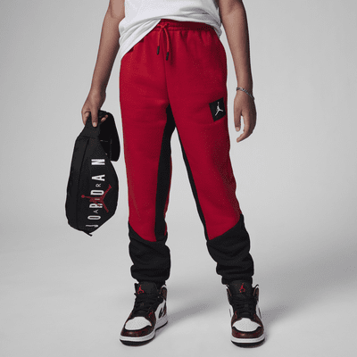 Red jordan joggers deals